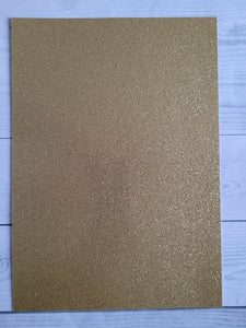 Glitter card - Gold