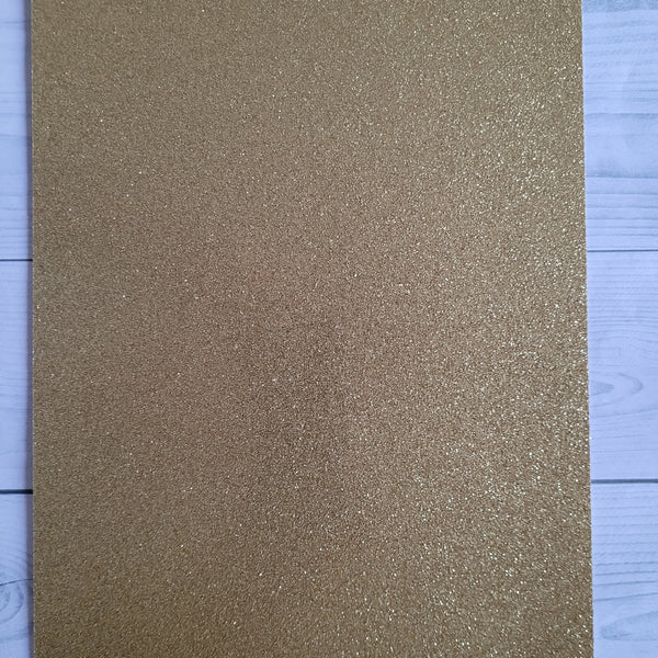 Glitter card - Gold