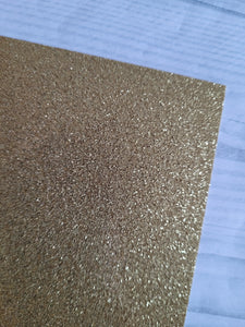 Glitter card - Gold