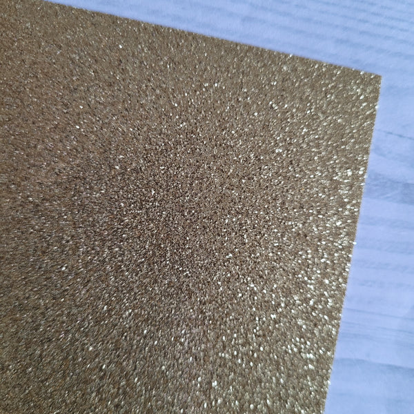 Glitter card - Gold