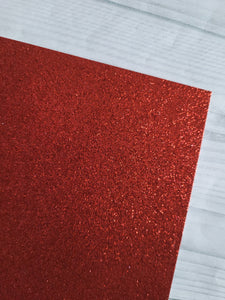 Glitter card - Red