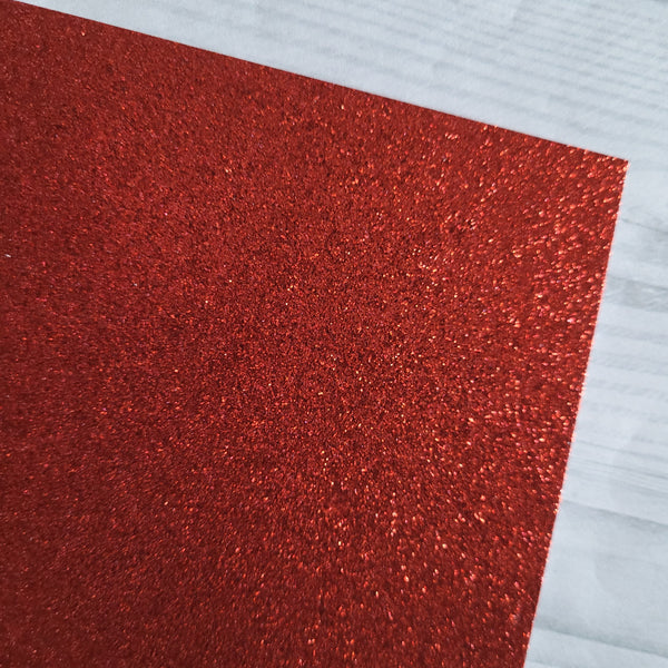 Glitter card - Red