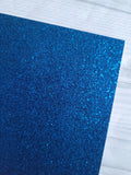 Glitter card - Royal Blue