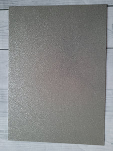 Glitter card - Silver