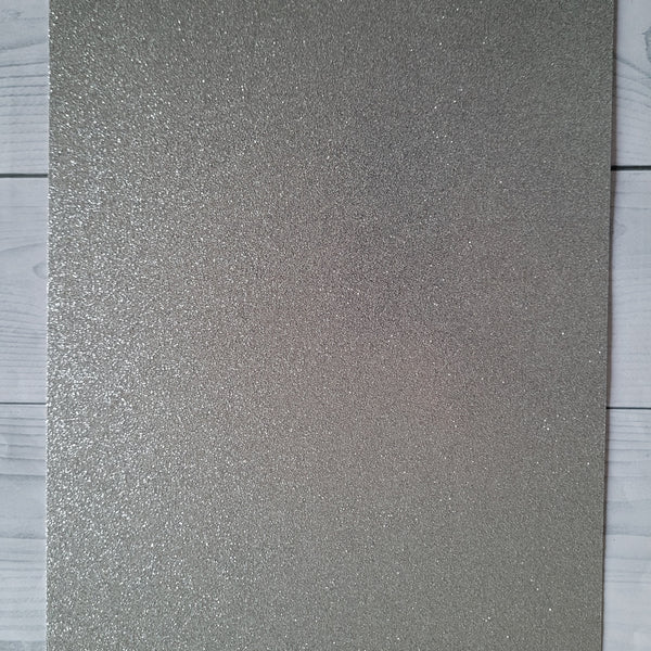 Glitter card - Silver