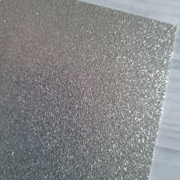 Glitter card - Silver