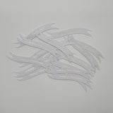 Banners - Happy Christmas White card printed Silver