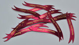 Banners - Happy Christmas Red card printed Gold