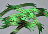 Banners - Happy Christmas Green card printed Red