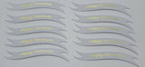 Banners - Happy Christmas White card printed Gold
