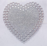 5cm Self Adhesive Diamante Heart