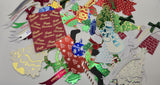 Pack of 75 assorted Christmas craft die cuts