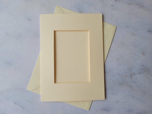 Card blanks and envelopes, 7x5 Rectangle Aperture, pack of 5