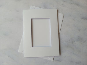 Card blanks and envelopes, 7x5 Rectangle Aperture, pack of 5