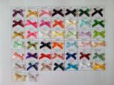 3cm Satin Bows, Lemon