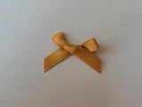 3cm Satin Bows, Antique Gold