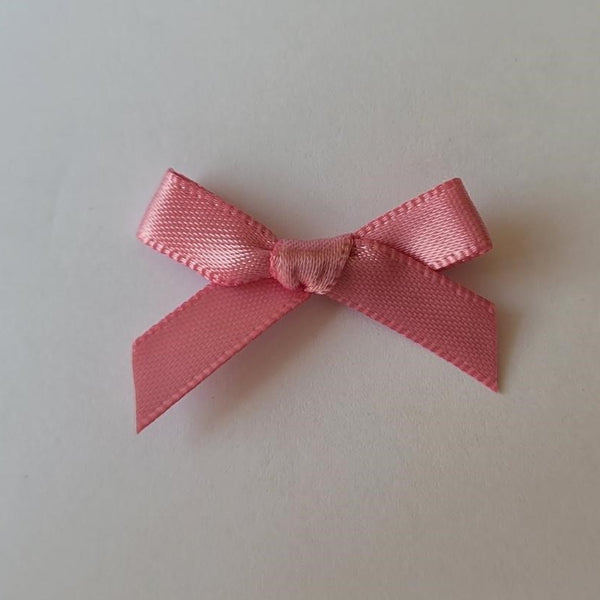 3cm Satin Bows, Antique Pink