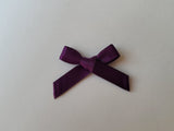 3cm Satin Bows, Aubergine