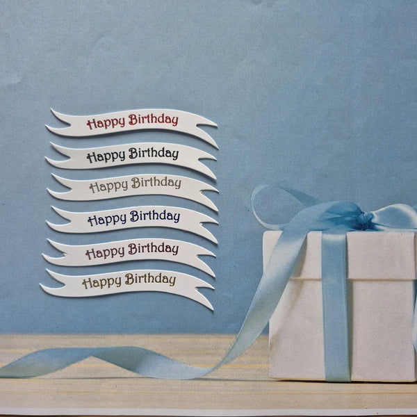 60 banners - Birthday bundle on white card