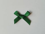 3cm Satin Bows, Bottle Green
