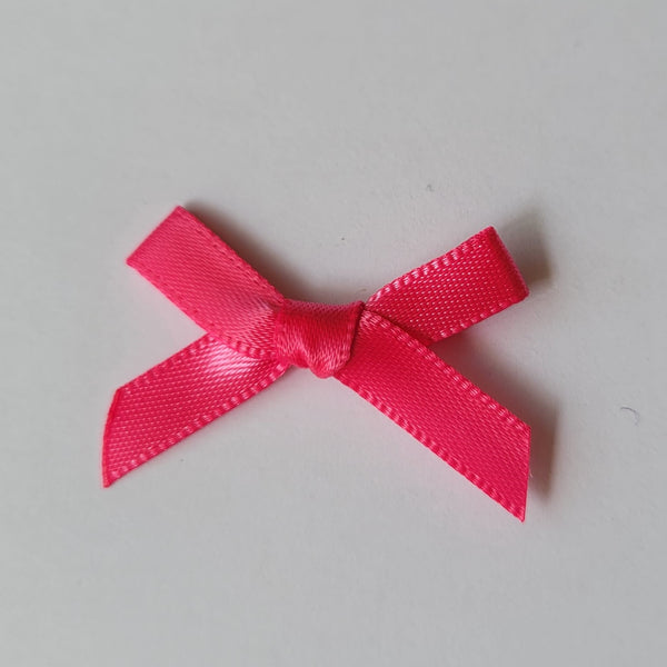 3cm Satin Bows, Cerise