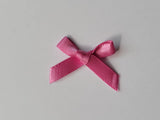 3cm Satin Bows, Clover Pink