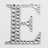 5cm Self Adhesive Diamante Letter E