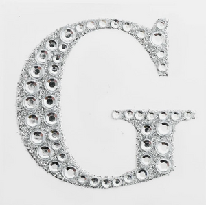 5cm Self Adhesive Diamante  Letter G