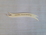 Banners - Special Anniversary Golden Gold print on Cream card