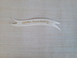 Banners - Special Anniversary Golden Gold print on White card