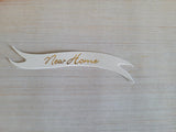 Banners - New Home Gold print on White card. Pack of 30