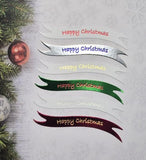 60 banners - Happy Christmas (Various colours)