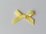 3cm Satin Bows, Lemon