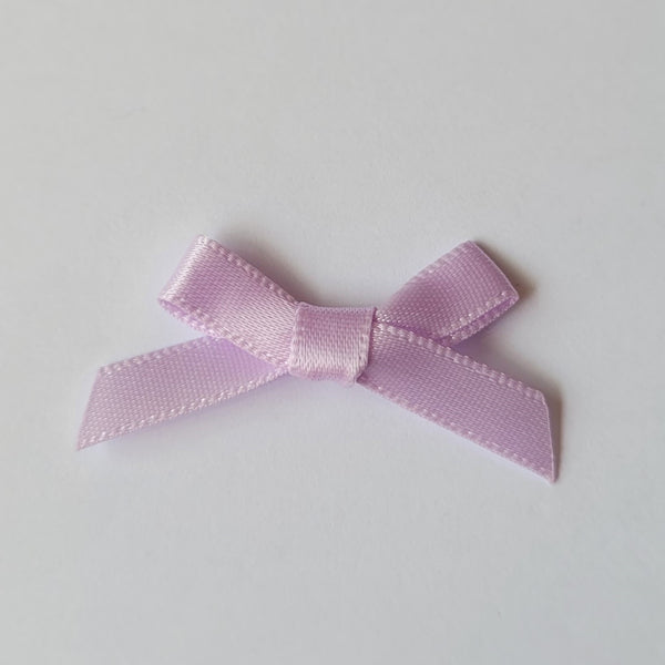 3cm Satin Bows, Lilac