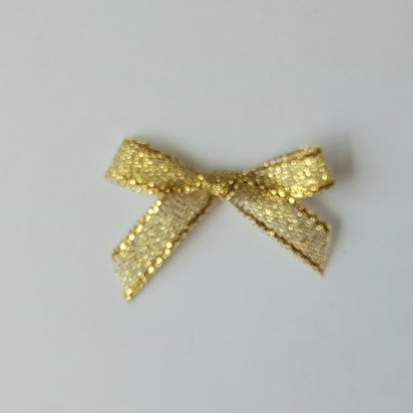 3cm Gold Lurex Bows