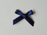 3cm Satin Bows, Navy