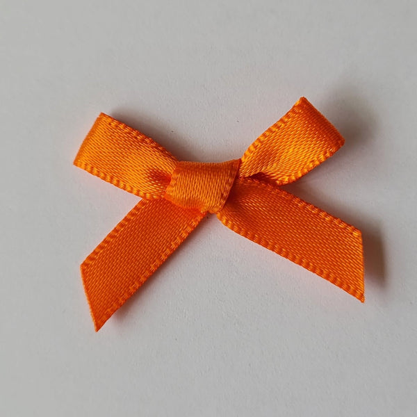 3cm Satin Bows, Orange