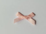 3cm Satin Bows, Pale Pink