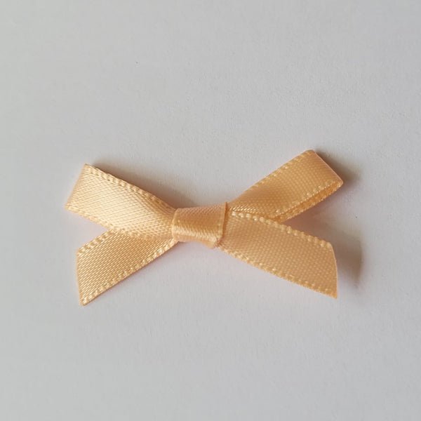 3cm Satin Bows, Peach