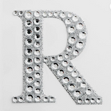 5cm Self Adhesive Diamante  Letter R