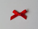 3cm Satin Bows, Red