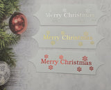 Toppers - Merry Christmas. Mixed pack of 30