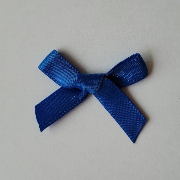 3cm Satin Bows, Royal Blue