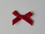 3cm Satin Bows, Ruby