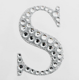 5cm Self Adhesive Diamante  Letter S