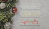 Toppers - Happy Christmas. Mixed pack of 30