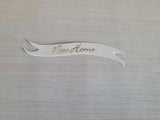 Banners - New Home Silver on White card. Pack of 10