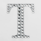 5cm Self Adhesive Diamante  Letter T