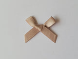 3cm Satin Bows, Taupe