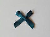 3cm Satin Bows, Teal